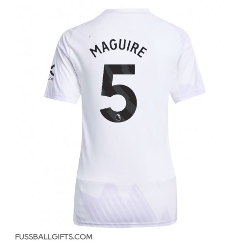 Manchester United Harry Maguire #5 Fußballbekleidung Auswärtstrikot Damen 2025-26 Kurzarm